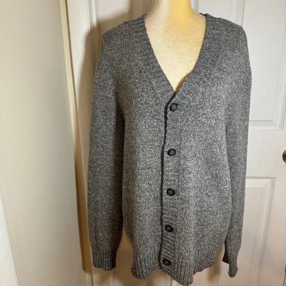 Banana Republic Wool Blend Blue/Grey Button Down Cardigan - Picture 1 of 8